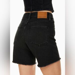 Denim Forum Black Jean Shorts